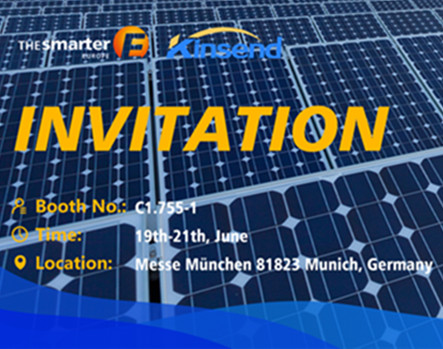 The Smarter Intersolar Europe  ,Munich Germany. Kinsend Booth C1.755-1